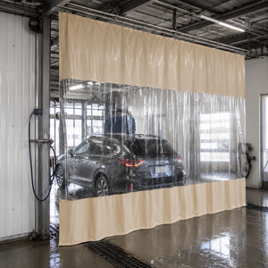 Rideau en PVC transparent insonorisant et imperméable, panneau en vinyle plastique industriel, rideau de séparation transparent, <span class=keywords><strong>taille</strong></span> personnalisée - Product Image 5