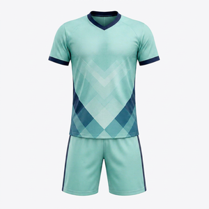Uniforme de Fútbol Profesional con Jersey Ligero, Transpirable y Ecológico, Paneles Laterales Elásticos, Gráficos Personalizados del Club y del Equipo - Product Image 1