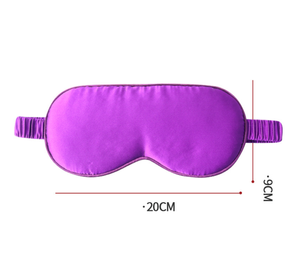 Masque de sommeil en soie satinée personnalisé, éco-responsable, doux et relaxant, pour la relaxation des yeux. - Product Image 4