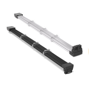 角度600W 12VHPWRメス延長ケーブル35cm 90度RTX4080 4090Ti 5.0 12 + 4ピン/16ピンPCIE 5.0アダプターケーブル - Product Image 1