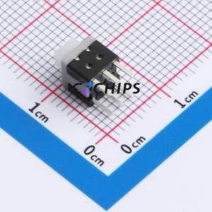 KFC585875-W Push Button Switch DIP-6P,5.8x5.8mm Switch Double Pole Double Throw No Lock Square Button Through Hole - Product Image 2