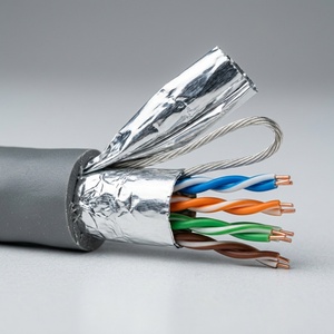 สายแลนอีเธอร์เน็ตแบบมีชีลด์ Hanwei Cat6A F/UTP คุณภาพพรีเมียม สำหรับใช้งานภายในอาคาร ขนาด 23AWG วัสดุ PVC สีเทา ความยาว 305 เมตร รองรับความเร็ว 10Gbps รุ่น CCS-65FG004-CNGY-R305 - Product Image 2