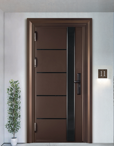 Cửa an ninh bằng thép không gỉ hiện đại cho khu dân cư sử dụng chống trộm bên ngoài với hướng dẫn sử dụng mở thành phẩm - Product Image 5