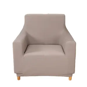 Бесплатный образец водонепроницаемый классический однотонный чехол для дивана для наружного украшения кофейного дивана