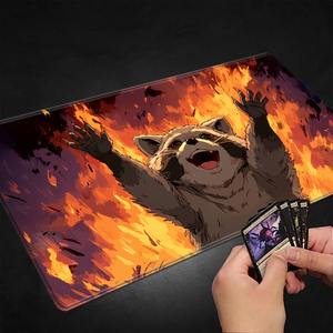 Mapache Lindo juego de cartas con estilo <span class=keywords><strong>MTG</strong></span> Playmat the Gathering Magic Mouse Pad ordenador Oficina Mousepad antideslizante Trading Card Deskmats - Product Image 5