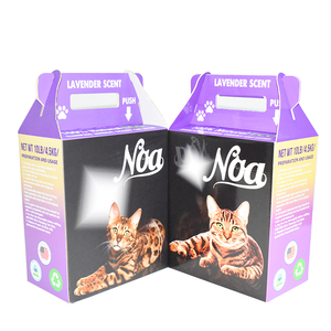 Tùy Chỉnh Đầy Đủ Màu Trắng Sóng Hộp Bưu Phẩm Sản Phẩm Nặng Cho Mèo Cát Vận Chuyển Nổi In Bao Bì Cho Siêu Thị - Product Image 1