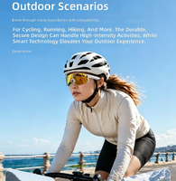 Lunettes de sport intelligentes IA avec caméra, assistant vocal, protection UV, reconnaissance d'objets, traduction et lecture de musique