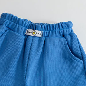 बच्चों कोरिया शैली लड़की आकस्मिक फैशन बच्चा आउटफिट 2023 गर्मियों लड़की बच्चे का पट्टा फसल शीर्ष और शॉर्ट्स दो टुकड़े सेट - Product Image 4