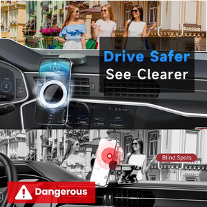 Soporte de Teléfono para Auto de Aleación de Aluminio Premium con Bloqueo de Liberación Fácil y Rotación de 360° °   Soporte Giratorio para Teléfono Inteligente, Soporte Magnético para Parabrisas de Coche - Product Image 4