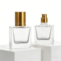 Botella de Spray con Pulverizador, Botella de Vidrio para Perfume de Primera Calidad, Botella Transparente para Muestras de Cosméticos