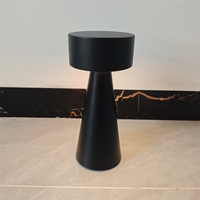Lampe de table sans fil moderne rechargeable à commande tactile, alimentée par courant continu, pour restaurant, hôtel, table à manger