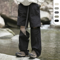 Pantalon unisexe imperméable en nylon pour l'extérieur avec taille élastique amovible, décontracté, pour la randonnée printemps-été