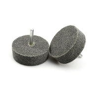 Disque de polissage à lamelles en fibre de nylon non tissée unitaire, monté sur tige de 6 mm, accessoires pour perceuse et meuleuse