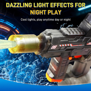 ปืนฉีดน้ำไฟฟ้าสำหรับเด็กและผู้ใหญ่ พร้อมไฟ ปืนฉีดน้ำอัตโนมัติ สำหรับงานปาร์ตี้ริมสระน้ำ ชายหาด เล่นกลางแจ้ง ของเล่นน้ำ - Product Image 3
