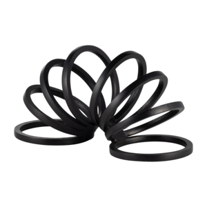 Scultura moderna in metallo a forma di anello, oggetto decorativo per soggiorno, centrotavola, ufficio, bagno, complemento d'arredo per mensole. - Product Image 2