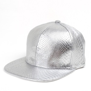 <b>Snapback</b> <b>Cap</b> PU Crocodile Texture Flat Brim Hat Fashion Casual Streetwear Adult Unisex Hip Hop Baseball <b>Cap</b> - Product Image 4