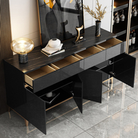 Armoire à vin de luxe de style nordique à grande capacité, buffet moderne en bois pour la maison, l'hôtel, le restaurant, la cuisine