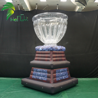 Trophée gonflable personnalisé réaliste pour événements, publicité sur le thème, coupe-trophée en PVC transparent, ballon, accessoire d'activité
