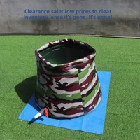 Bidons d'eau pliables portables en PVC épais, durables, écologiques, capacité de 30 L, réservoir de stockage d'eau pour l'extérieur