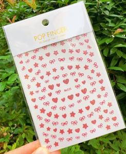 INTODIY oignon poudre arc autocollant en forme de coeur coeur étoile étoiles étincelantes saint valentin Art décoration autocollant pour résine artisanat - Product Image 6