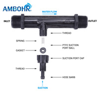 AMBOHR AVT série injecteur aérateur éjecteur système venturi venturi para estanques ozone venturi mélange pour injecteur d'engrais