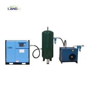 Langair screw air compressor 7.5/15/22/37kw high pressure air compressor variable frequency industrial grade screw compressor