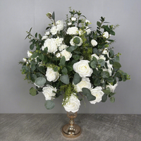 Fleurs artificielles personnalisées pour la décoration de mariage, boule de fleurs pour allée, arrangement floral pour arche de mariage, centre de table
