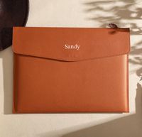 Portadocumentos de Cuero Premium, Carpeta de Archivos Personalizada, Portafolio