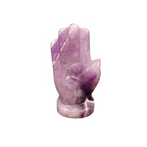 Scultura in Pietra Naturale con Occhio Malvagio e Mano Fallica - Artigianato in Pietra Grezza Incisa e Lucidata a Forma Irregolare - Product Image 4
