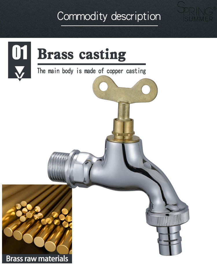 Grifo antirrobo para el hogar, canilla de agua portátil para