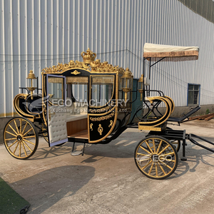 Carruaje Real de Lujo con Caballos para Bodas y Turismo, 4-6 Personas, Neumáticos de Goma Sólida, Vehículo Eléctrico para Bodas Reales - Product Image 5