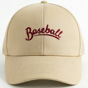 Customizable 6-Panel Baseball <b>Cap</b> Features Exquisite Embroidery Laser-Cut Mesh Unisex Adjustable <b>Snap</b>-Back Baseball <b>Cap</b> - Product Image 1