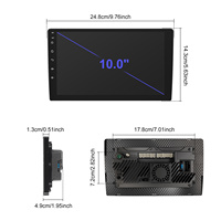 Autoradio Android Podofo 9''/10'' 6+128G 8 cœurs 360 °   CarPlay sans fil panoramique, Android Auto, GPS/WiFi/HiFi, vente en gros