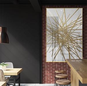 Pintura de porcelana de cristal con plumas coloridas, pintura de pared de lujo con luz abstracta, venta al por mayor de fábrica - Product Image 2