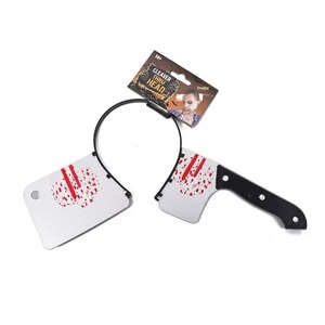 Serre-tête d'Halloween Horreur pour Enfant, Décoration <span class=keywords><strong>de</strong></span> Fête d'Halloween, Accessoires Effrayants Ciseaux Couteau Infirmière Seringue, pour Mascarade et Farces - Product Image 1
