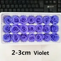Roos Eeuwige Bloem 3-5cm B-kwaliteit Vrouwendag Cadeaubox 24 Bloemen/Doos China Gedroogde Bloem Ge conserveerde Bloem DIY Handgemaakt
