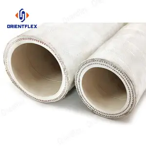 Non-conductive Non-Conductive 3/4 Inch 2 Inch 10Bar White Epdm Rubber Tube Hose For Induction Melting Furnaces