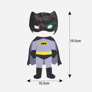 Parches de Bordado con Diseño de Rostro de Superhéroe, Impresión Digital, Parches de Lentejuelas para Niños con Iluminación LED para Ropa - Product Image 6