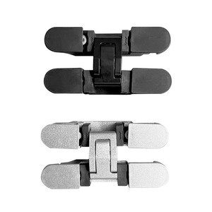 Bisagras ocultas ajustables en 3D de 180 grados con cierre suave de aleación de zinc y magnesio para puertas plegables - Product Image 2