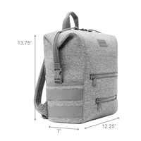 Große Kapazität Maßgefertigter Neopren Wasserdichter Damen-Rucksack Wickeltasche mit Wickelstation für Beschäftigte Mütter Windeltasche