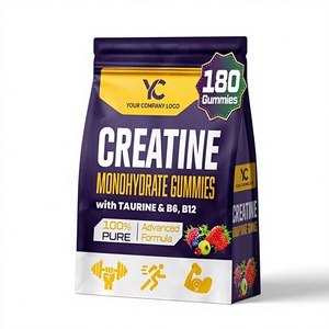Gommes de créatine de haute qualité sans sucre |   Fournisseur en gros de suppléments de créatine monohydrate certifiés GMP - Product Image 1