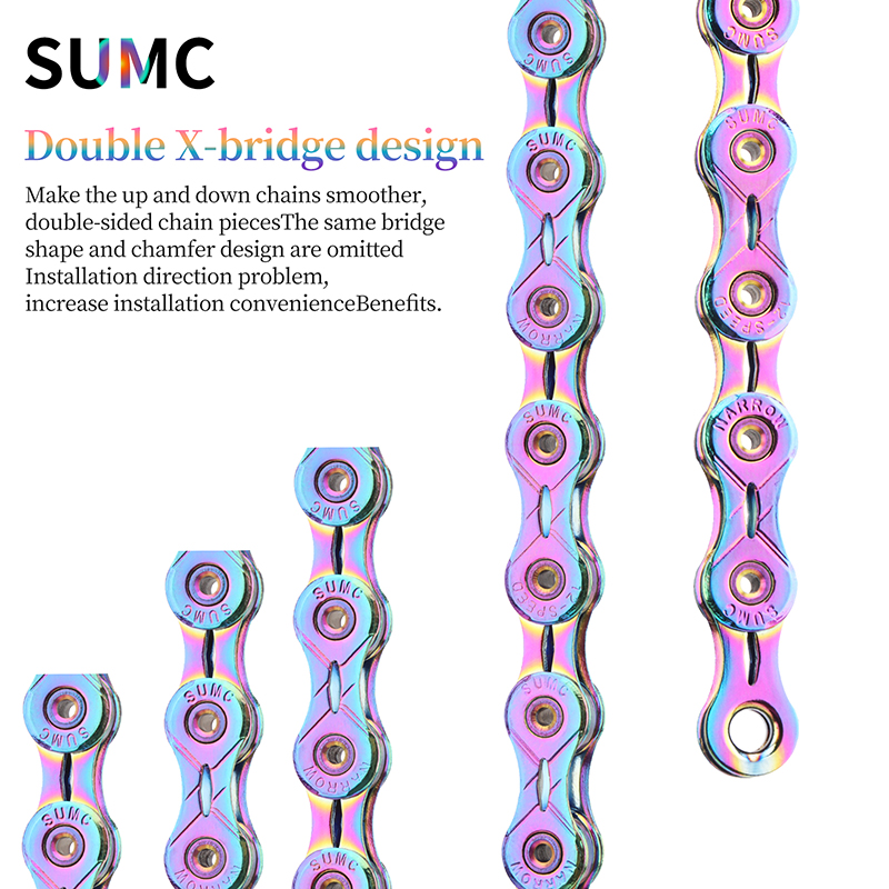 Wholesale SUMC Bicycle Parts - Ultralight Rainbow Chain