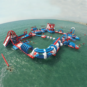 อุปกรณ์สวนน้ําแสนสนุกทําให้พองการออกแบบสวนน้ําเชิงพาณิชย์สร้างเพื่อขาย กระตุ้นสวนสนุกน้ําลอยน้ํา - Product Image 5