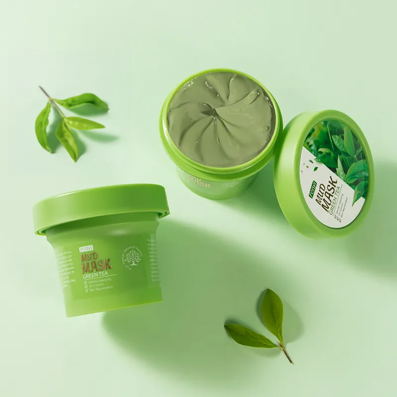 Fenyi Green Tea Mud Extract Moisturizing Face Mask Nourish Blackhead Remover Shrink Pores Ice Cream Texture Beauty Facial Mask