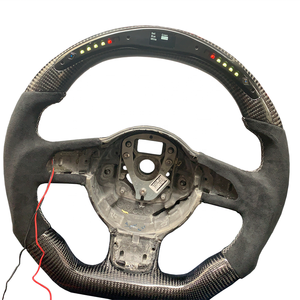 Volant en fibre de carbone avec éclairage LED Alcanta <span class=keywords><strong>Ra</strong></span> personnalisé en gros de l'usine CCE, finition brillante, design léger pour <span class=keywords><strong>Audi</strong></span> TT - Product Image 5