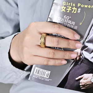 男性のためのレトロなデザインドラゴンスケール不安リングクールなステンレス鋼スネークドラゴンスケールスピナーリングフィジェットリングメンズギフト - Product Image 3