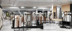 Metal <b>Wall</b>-Mounted Clothing Rack | Boutique & Retail <b>Display</b> System | Factory Custom Shop Furniture | One-Stop Store Solution - Product Image 4