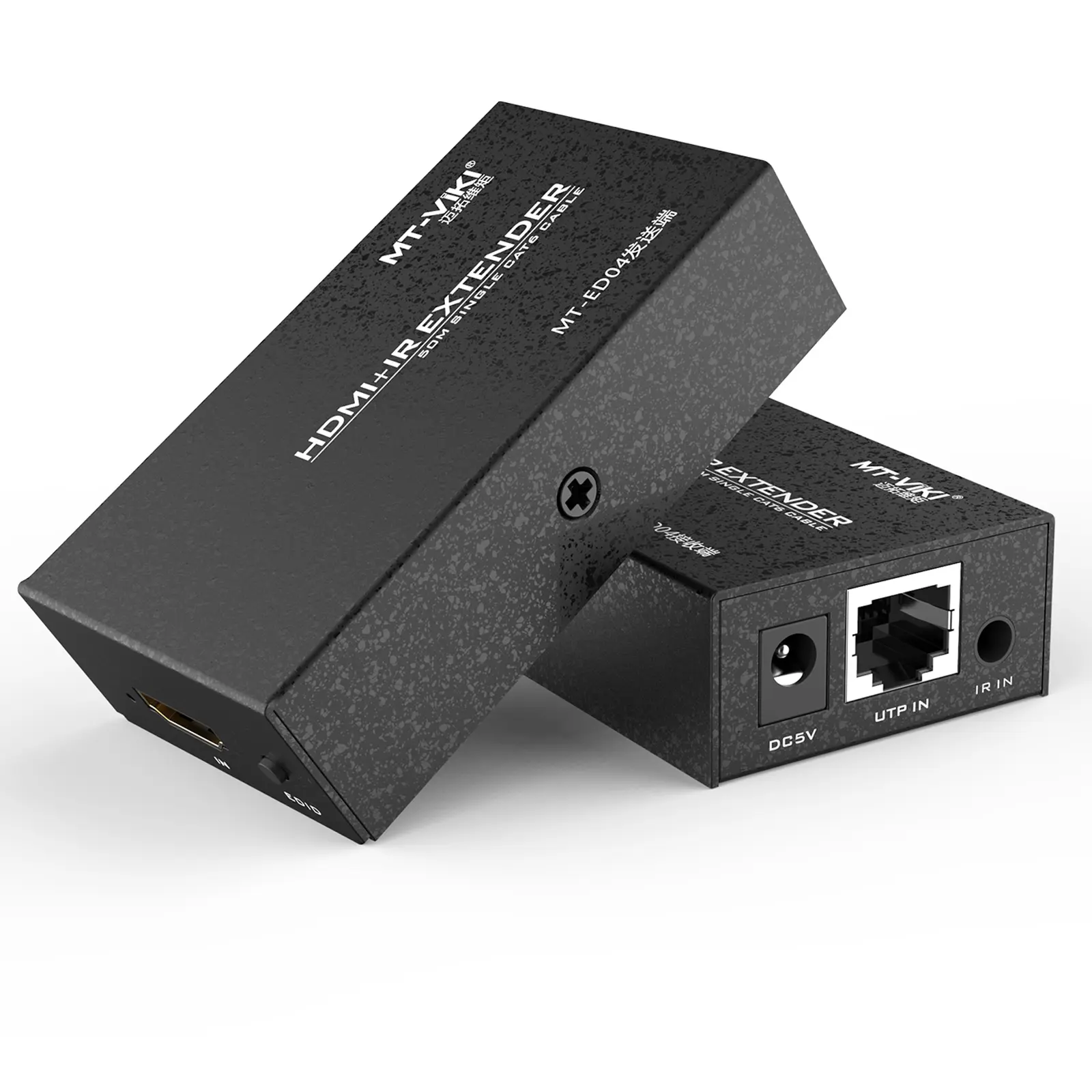 Hot Sale 1080p HDMI Extender over ethernet 50m, MT-VIKI HDMI Transmitter and Receiver over rj45 + Power Adapter