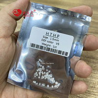 0.7mm - 2.0mm küçük boy Hpht beyaz DEF renk VVS VS SI gevşek yuvarlak kesim Lab yetiştirilen elmas
