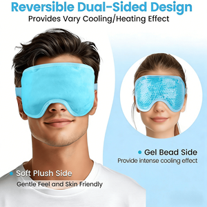 Máscara de Gel Reutilizable para Crioterapia, con Tamaño Personalizable, para Ojos Hinchados, Ojeras, Ojos Secos y Alivio del Estrés - Product Image 5